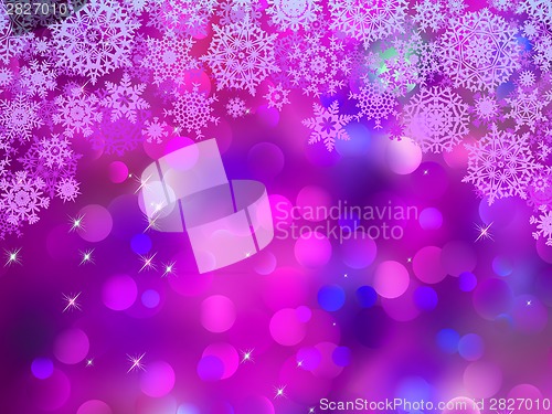 Image of Purple background with snowflakes. EPS 8