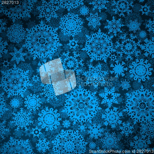 Image of Seamless deep blue christmas pattern. EPS 8