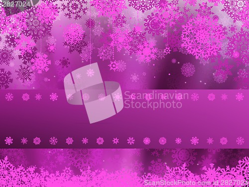 Image of Christmas background with white snowflakes. EPS 8