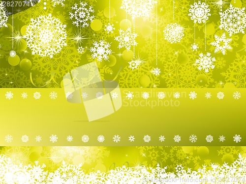Image of Green Christmas Background. EPS 8