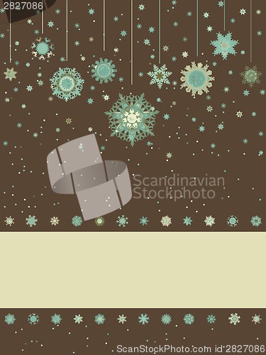 Image of Christmas background with retro pattern. EPS 8