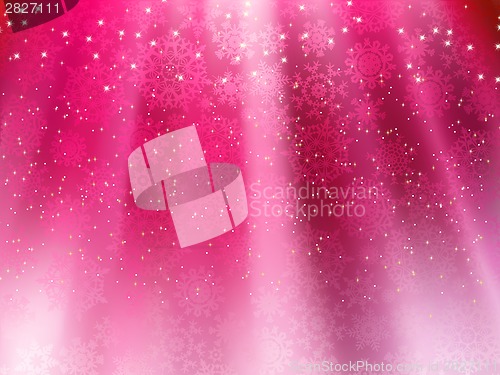 Image of Purple wave background with snowflakes. EPS 8