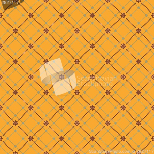 Image of Seamless flower pattern background. EPS 8