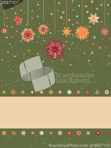 Image of Christmas background with retro pattern. EPS 8