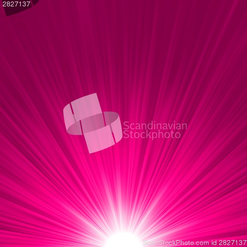 Image of Star burst pink and white fire. EPS 8