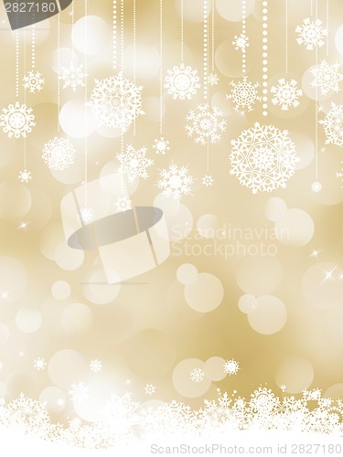 Image of Elegant christmas bokeh snowflakes. EPS 8