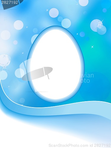 Image of Easter egg greeting, gift card or banner. EPS 8