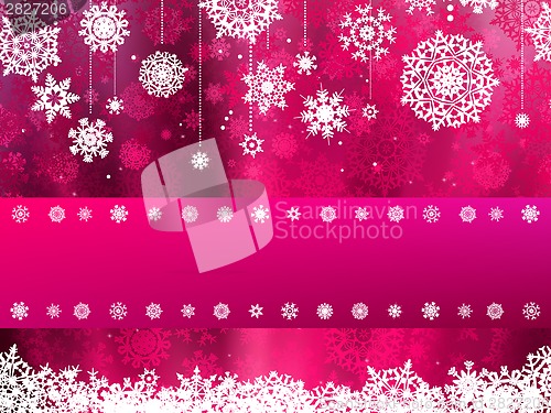 Image of Beige christmas background with snowflake. EPS 8