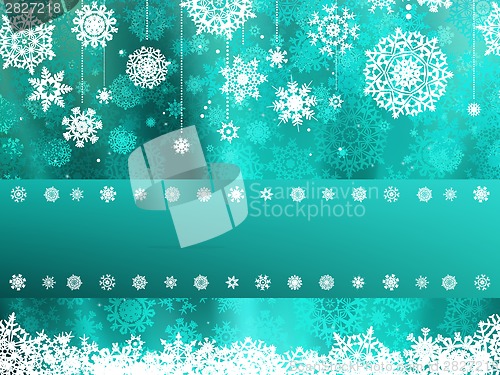 Image of Christmas with snowflake