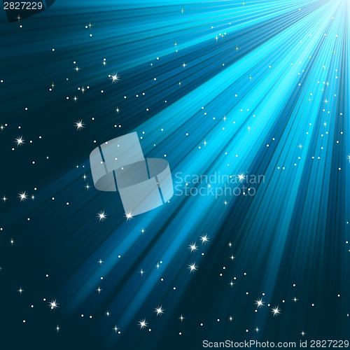 Image of Blue luminous rays. EPS 8