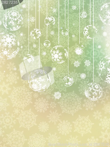 Image of Elegant blue christmas background. EPS 8