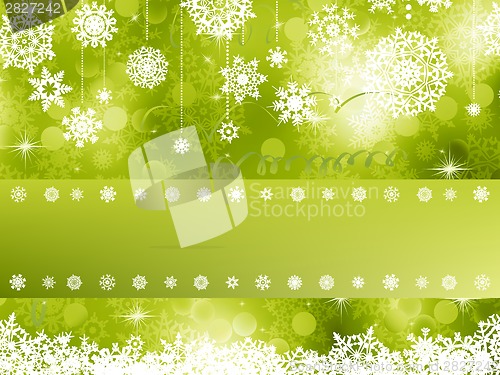 Image of Green Christmas Background. EPS 8