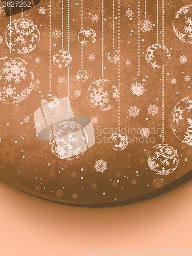 Image of Christmas elegant beige background. EPS 8