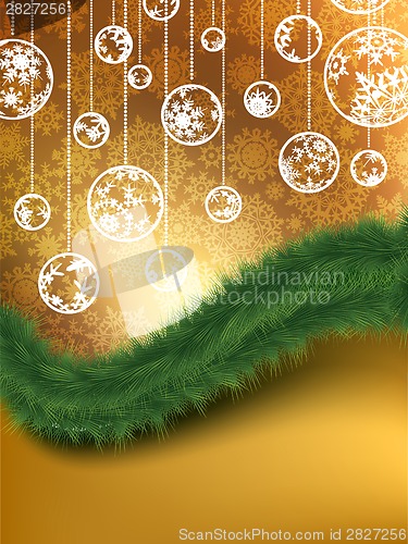Image of Merry Christmas Elegant Background. EPS 8