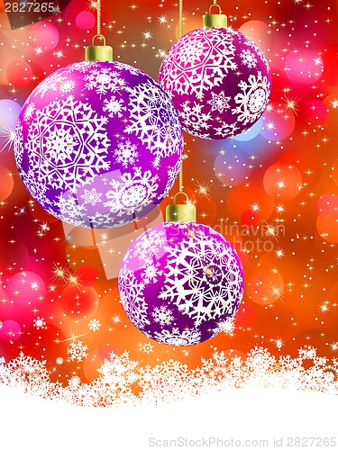 Image of Merry christmas card. EPS 8