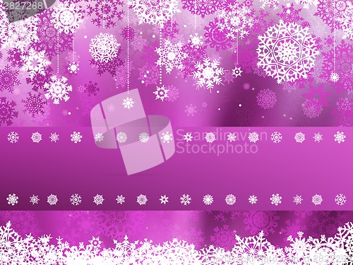 Image of Purple christmas with snowflake. EPS 8