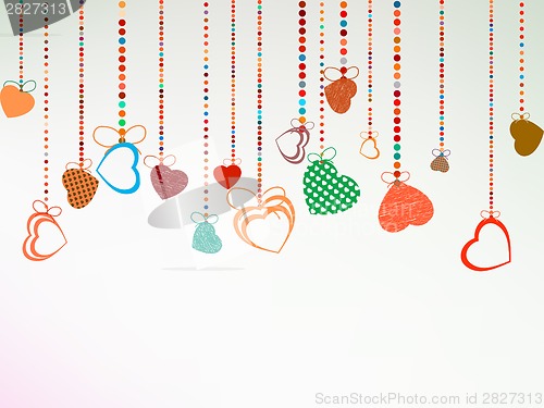 Image of Valentine day background. EPS 8