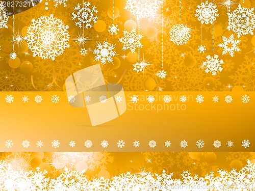 Image of Orange Christmas background. EPS 8