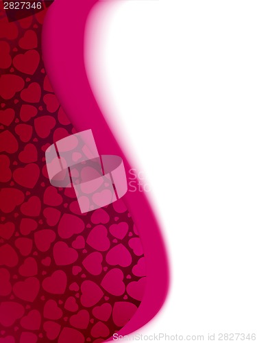 Image of Valentine's Day Hearts card template. EPS 8