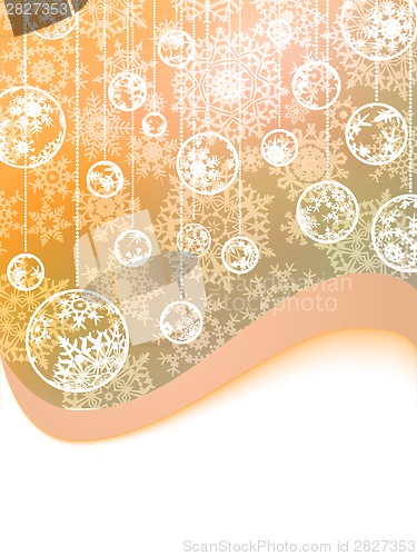Image of Abstract orange vector winter background. EPS 8