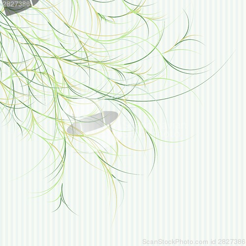 Image of Vintage retro floral card template. EPS8