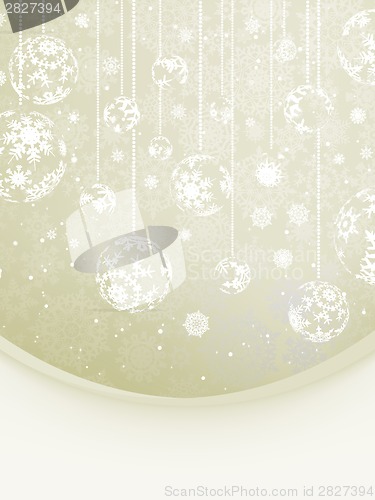 Image of Elegant Christmas with snowflakes. EPS 8