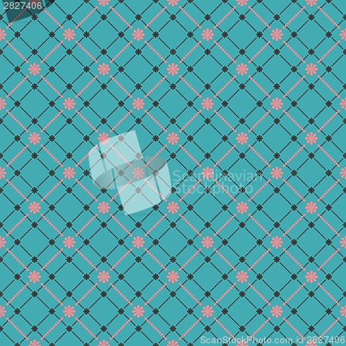 Image of Seamless flower pattern background. EPS 8