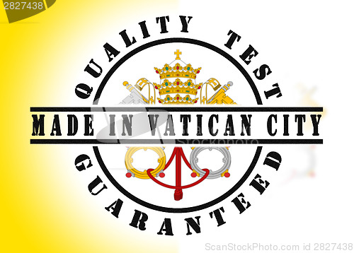 Image of Quality test guaranteed stamp 