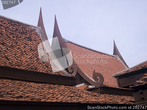 Image of Roofs of Thai houses