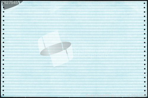 Image of Computer printout