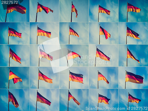 Image of Retro look German flag