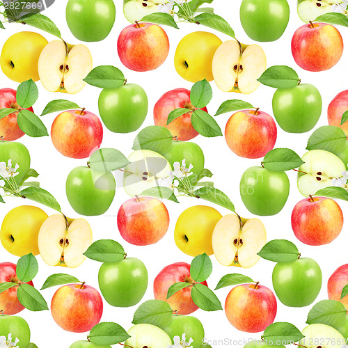 Image of Seamless pattern of apples