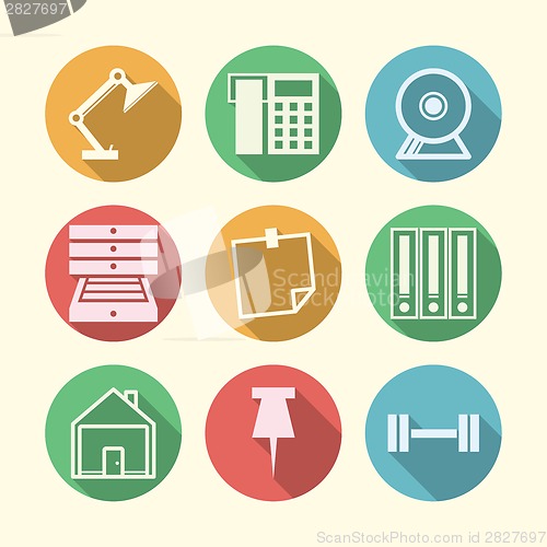 Image of vector icons for freelance and business