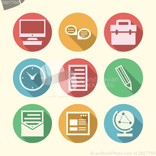 Image of Vector icons for freelance and business