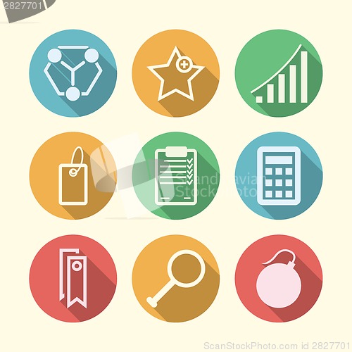 Image of Vector icons for freelance and business