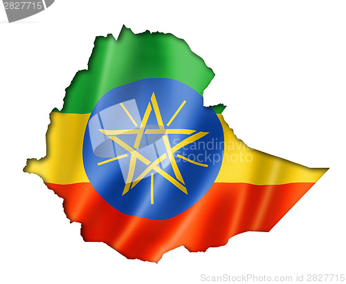 Image of Ethiopian flag map