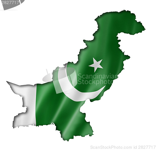 Image of Pakistani flag map