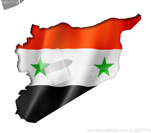 Image of Syrian flag map