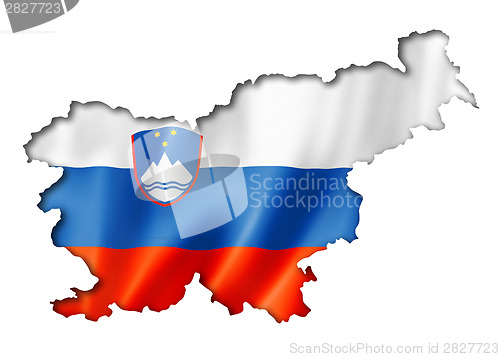 Image of Slovenian flag map