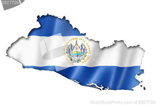 Image of Salvadoran flag map