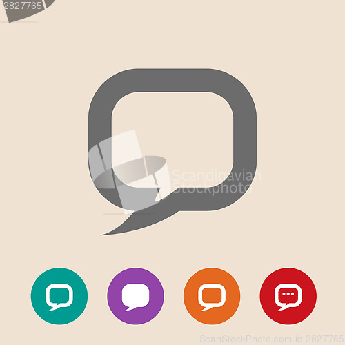 Image of Flat icon of dialog