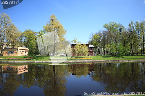 Image of Graffiti in the city garden
