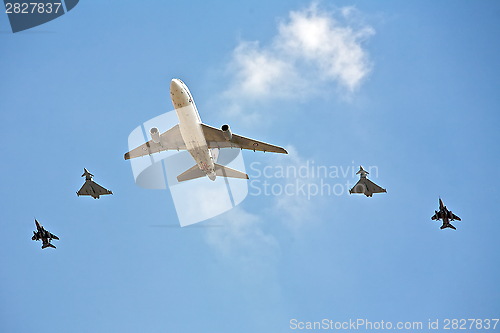 Image of Air Show of Precision Flight Formation