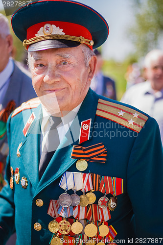 Image of Unidentified veterans during the celebration of Victory Day. GOM