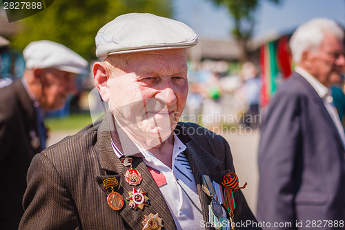 Image of Unidentified veteran during the celebration of Victory Day. GOME