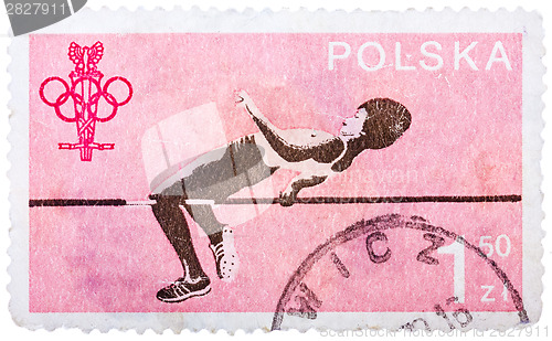 Image of Stamp printed in Poland shows jumper