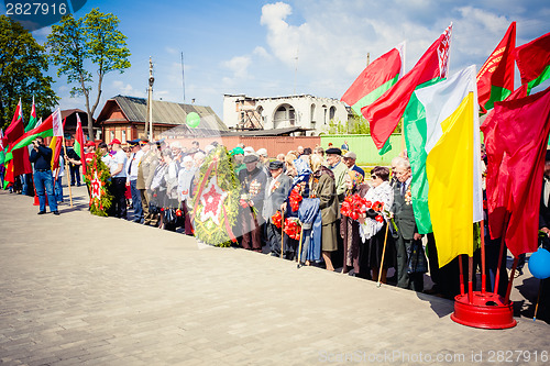 Image of Unidentified veterans during the celebration of Victory Day