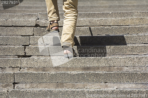 Image of Climbing up stairs