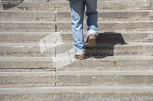 Image of Climbing up stairs