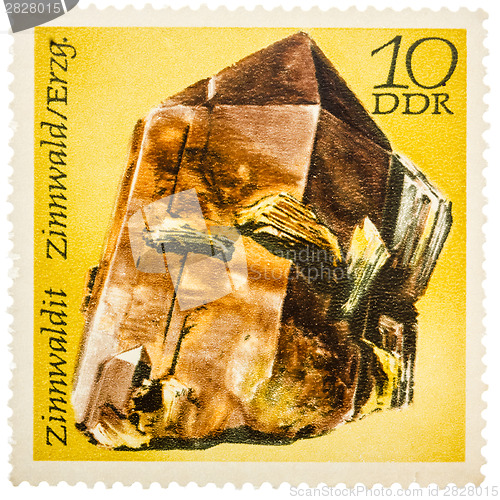 Image of Stamp printed in German Democratic Republic (East Germany) shows